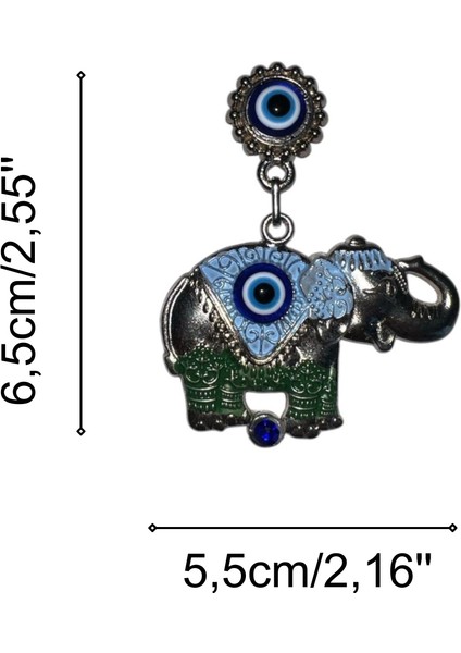 Mineli Zarafet: Nazar Boncuklu Fil Şekilli El Yapımı Magnet indirimleri