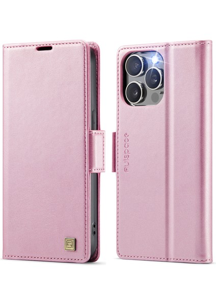 iPhone 15 Pro Rfıd Engelleme Retro Deri Telefon Cüzdan Kapağı (Yurt Dışından)