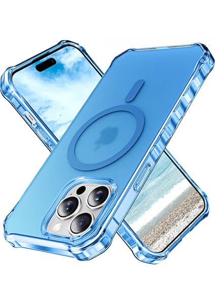 iPhone 16 Pro Küçük Dalgalı Kenarlı Pc + Tpu Telefon Kılıfı Magsafe ile Uyumlu (Yurt Dışından)