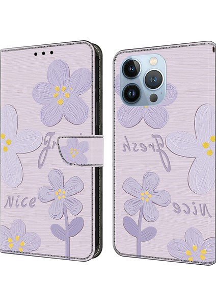 iPhone 16 Pro Max Düşme Önleyici Deri Cüzdan Telefon Kılıfı (Yurt Dışından)