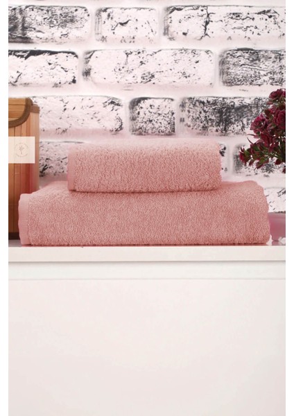 2 Parça Kadın / Erkek Banyo Duş Hamam Havlu Seti 90X150 cm %100 Pamuklu