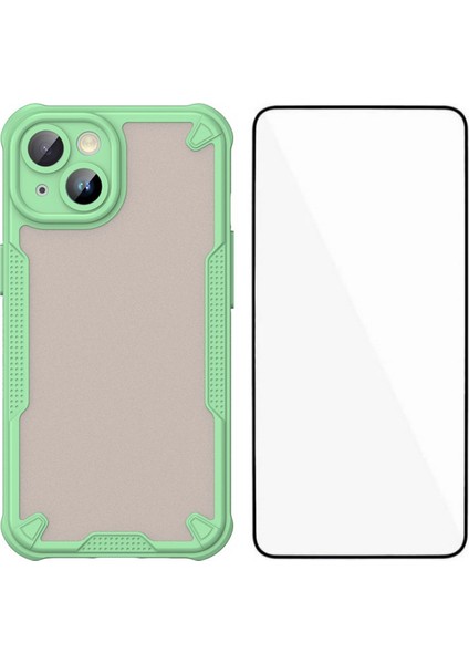 iPhone 15 Ekran Filmli Anti Drop Tpu Telefon Arka Kapağı (Yurt Dışından)