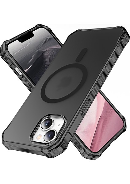 iPhone 13 Küçük Dalgalı Kenarlı Pc + Tpu Telefon Kılıfı Magsafe ile Uyumlu (Yurt Dışından)