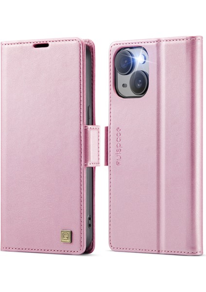 iPhone 15 Plus Rfıd Engelleme Retro Deri Telefon Cüzdan Kapağı (Yurt Dışından)
