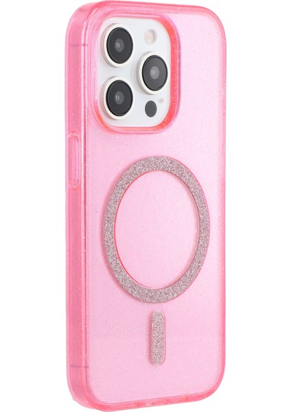 iPhone 14 Pro Max Pc + Tpu Parıltılı Telefon Kılıfı Magsafe ile Uyumlu (Yurt Dışından)