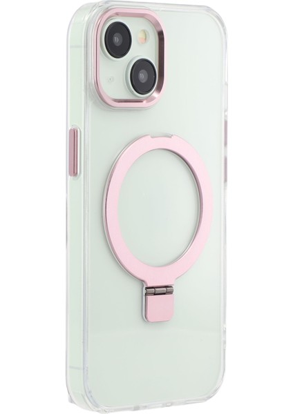 iPhone 15 Kickstand Tpu + Pc Magsafe ile Uyumlu Şeffaf Telefon Kapağı (Yurt Dışından)