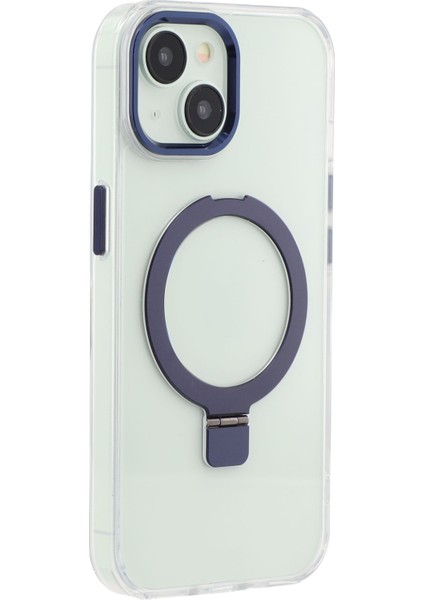 iPhone 15 Kickstand Tpu + Pc Magsafe ile Uyumlu Şeffaf Telefon Kapağı (Yurt Dışından)