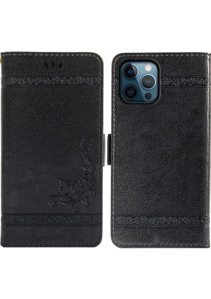 iPhone 15 Pro Deri Kılıf Cüzdan Telefon Kapağı (Yurt Dışından)