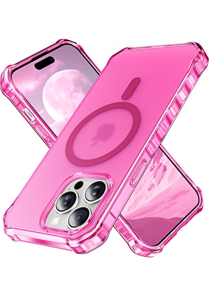 iPhone 14 Pro Küçük Dalgalı Kenarlı Pc + Tpu Telefon Kılıfı Magsafe ile Uyumlu (Yurt Dışından)