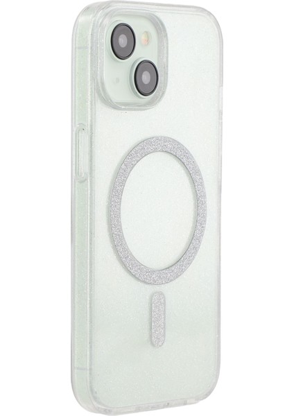 iPhone 15 Pc + Tpu Parıltılı Telefon Kılıfı Magsafe ile Uyumlu (Yurt Dışından)