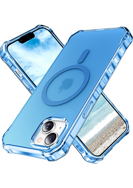 iPhone 13 Küçük Dalgalı Kenarlı Pc + Tpu Telefon Kılıfı Magsafe ile Uyumlu (Yurt Dışından)