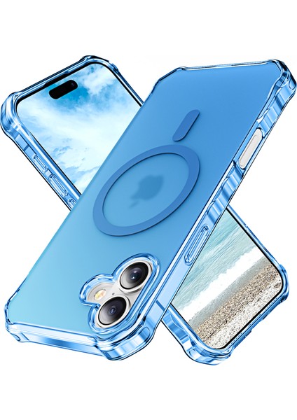 iPhone 16 Küçük Dalgalı Kenarlı Pc + Tpu Telefon Kılıfı Magsafe ile Uyumlu (Yurt Dışından)