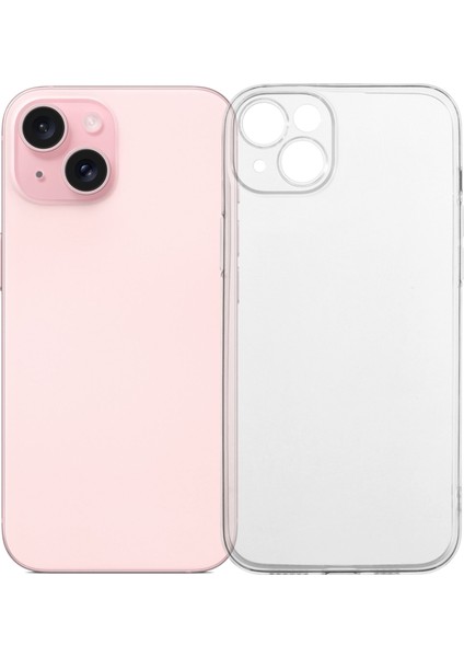 iPhone 15 Şeffaf Tpu Anti Drop Telefon Kapağı Hassas Kesikler (Yurt Dışından)