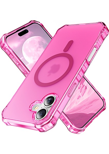iPhone 16 Küçük Dalgalı Kenarlı Pc + Tpu Telefon Kılıfı Magsafe ile Uyumlu (Yurt Dışından)