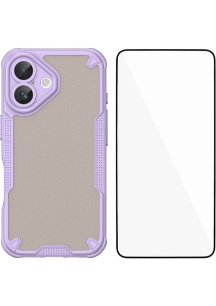 iPhone 16 Plus Ekran Filmli Anti Drop Tpu Telefon Arka Kapağı (Yurt Dışından)