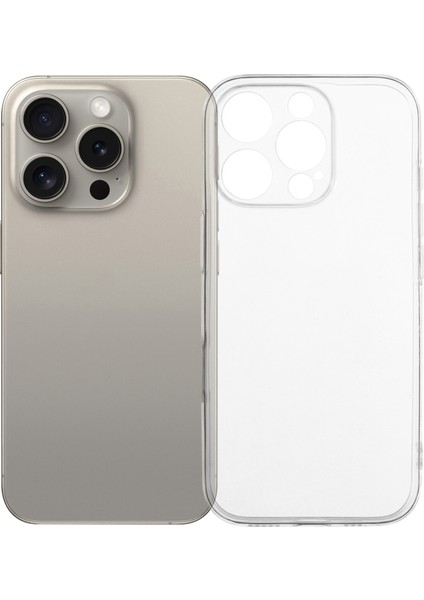iPhone 15 Pro Max Şeffaf Tpu Anti Drop Telefon Kapağı Hassas Kesikler (Yurt Dışından)