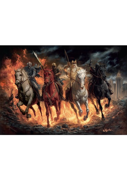 Mahşerin Dört Atlısı 1000 Parça Puzzle