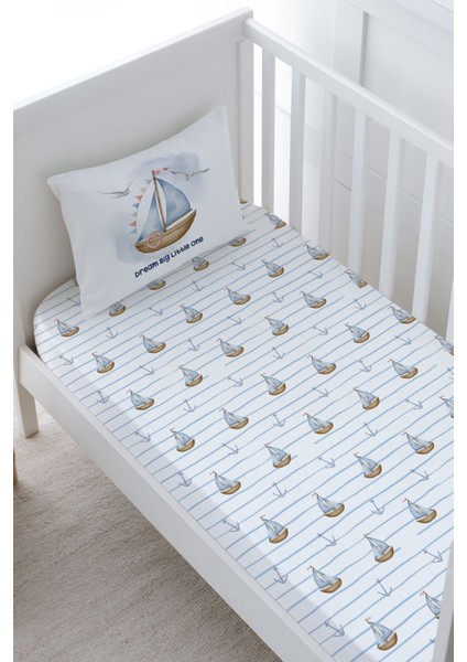 Anne Yanı Beşik Lastikli Çarşaf Seti - For Baby Serisi - Little Sailor fiyatları
