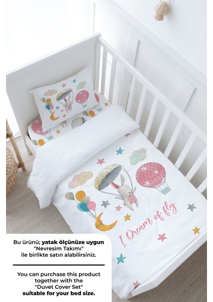 Anne Yanı Beşik Lastikli Çarşaf Seti - Iconic Serisi - Paraşütlü Tavşan modelleri