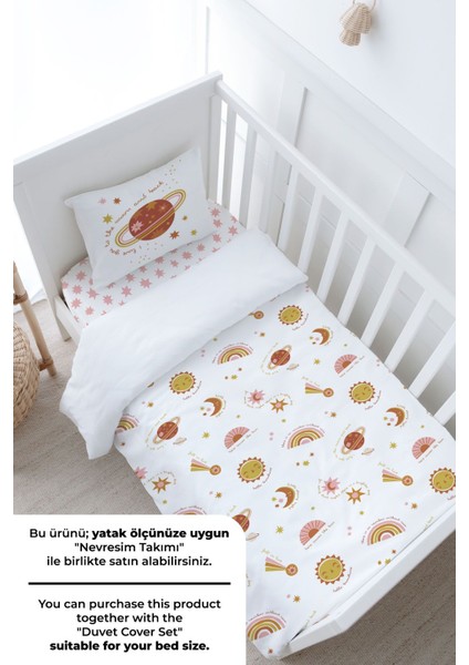 Anne Yanı Beşik Lastikli Çarşaf Seti - Iconic Serisi - Boho Galaxy modelleri