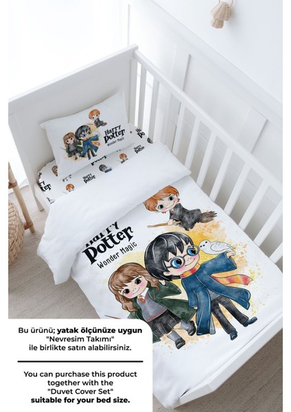 Anne Yanı Beşik Lastikli Çarşaf Seti - Cartoon Serisi - Harry Potter modelleri