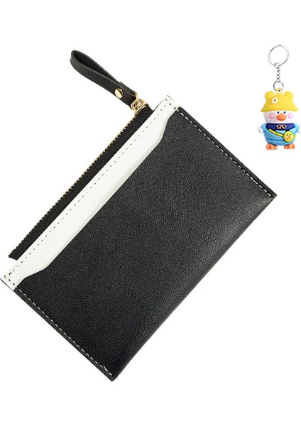 Kart Tutucu Kadın Fermuarlı Para Cüzdanı Kimlik Kartı Küçük Taze Cüzdan (Yurt Dışından)