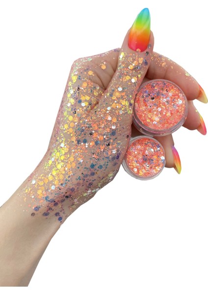 Parlak Glitter Far - Aerospace Orange