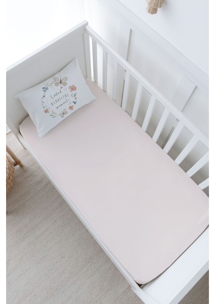 Anne Yanı Beşik Lastikli Çarşaf Seti (55X95) - Royal Series - Flower Dream