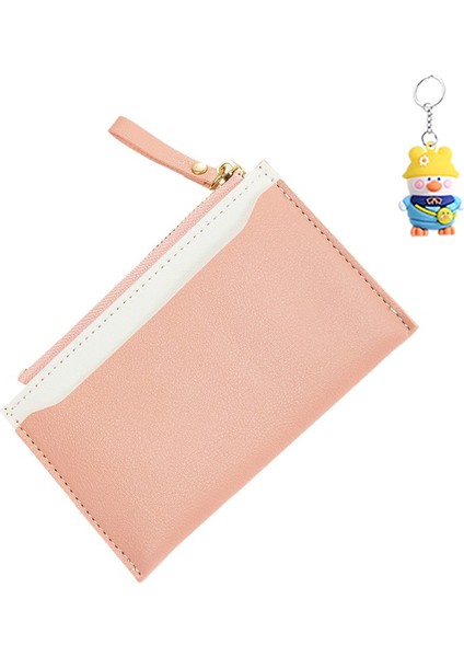Kart Tutucu Kadın Fermuarlı Para Cüzdanı Kimlik Kartı Küçük Taze Cüzdan (Yurt Dışından)