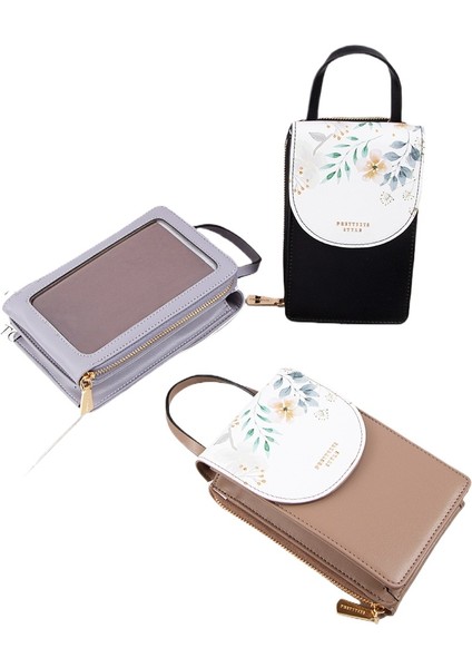 Dokunmatik Ekranlı Cep Telefonu Çantası Kadın Tek Omuz Crossbody Moda Küçük Kare Çanta (Yurt Dışından) indirimleri