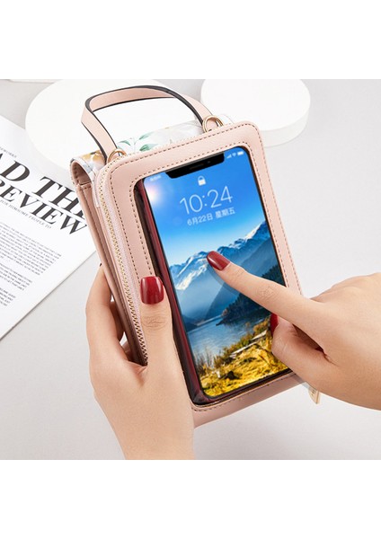 Dokunmatik Ekranlı Cep Telefonu Çantası Kadın Tek Omuz Crossbody Moda Küçük Kare Çanta (Yurt Dışından) fiyatları