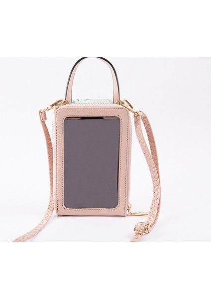 Dokunmatik Ekranlı Cep Telefonu Çantası Kadın Tek Omuz Crossbody Moda Küçük Kare Çanta (Yurt Dışından) fırsatları