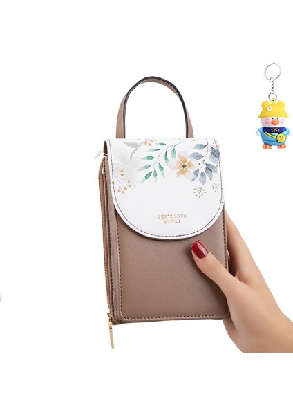 Dokunmatik Ekranlı Cep Telefonu Çantası Kadın Tek Omuz Crossbody Moda Küçük Kare Çanta (Yurt Dışından)
