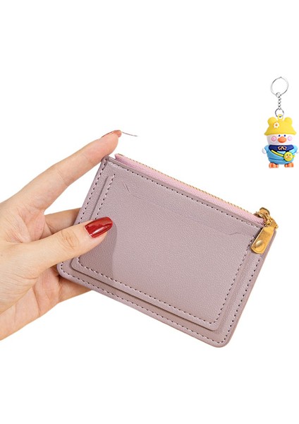 Kızlar Fermuarlı Kısa Madeni Para Çantası Çoklu Kart Yuvası Kart Tutucu Değişim Madeni Para Tutucu (Yurt Dışından)