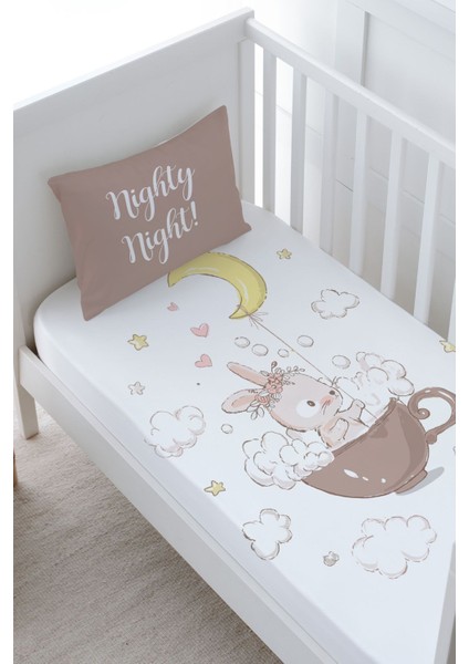 Anne Yanı Beşik Lastikli Çarşaf Seti - Pure Baby Serisi - Bir Fincanda Tavşan fiyatları