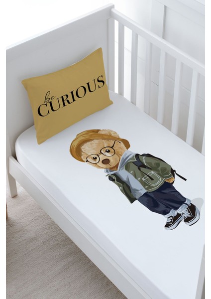 Bebek Boy Lastikli Çarşaf Seti - Pure Baby Serisi - Gözlüklü Ayıcık fiyatları