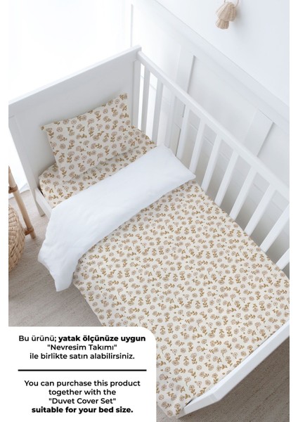Bebek Boy Lastikli Çarşaf Seti - Iconic Serisi - Tiny Flowers modelleri