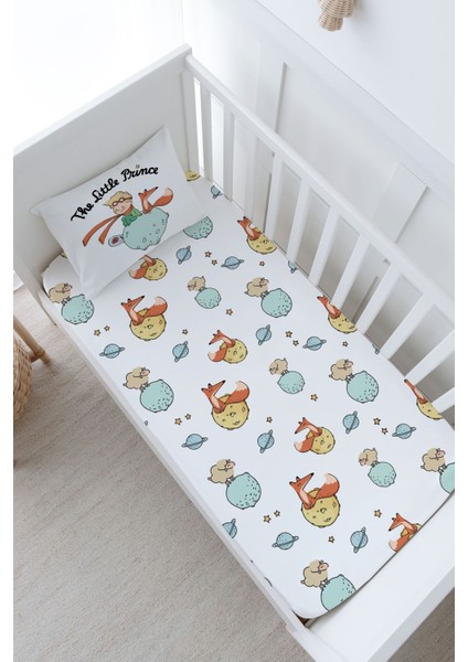 Bebek Boy Lastikli Çarşaf Seti - Pure Baby Serisi - Little Prince