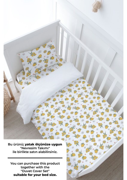 Bebek Boy Lastikli Çarşaf Seti - Iconic Serisi - Lemon modelleri