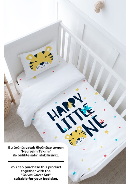 Bebek Boy Lastikli Çarşaf Seti - Pure Baby Serisi - Happy Lion modelleri