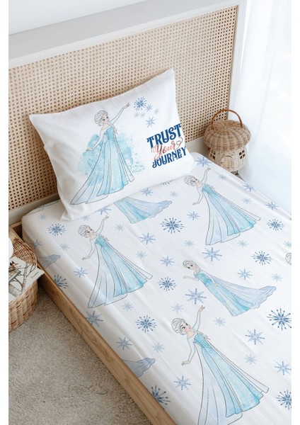 Tek Kişilik Lastikli Çarşaf Seti - Cartoon Serisi - Elsa modelleri