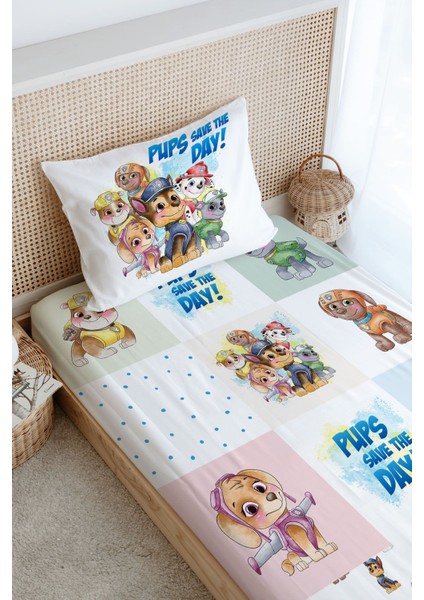 Tek Kişilik Lastikli Çarşaf Seti - Cartoon Serisi - Paw Patrol Patchwork modelleri