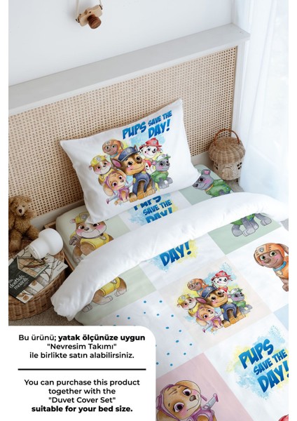 Tek Kişilik Lastikli Çarşaf Seti - Cartoon Serisi - Paw Patrol Patchwork fırsatları