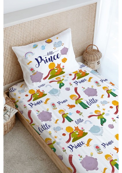 Tek Kişilik Lastikli Çarşaf Seti - For Baby Serisi - Küçük Prens ve Tilki modelleri