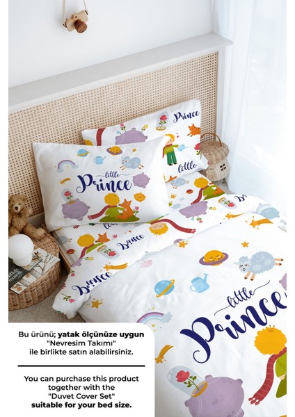 Tek Kişilik Lastikli Çarşaf Seti - For Baby Serisi - Küçük Prens ve Tilki fırsatları