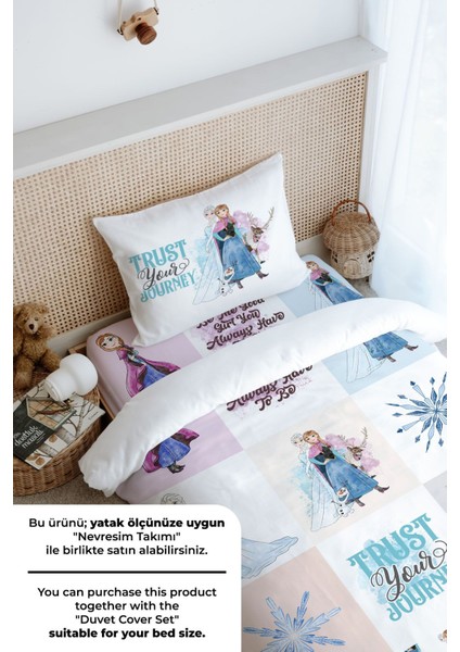 Tek Kişilik Lastikli Çarşaf Seti - Cartoon Serisi - Elsa Patchwork fırsatları