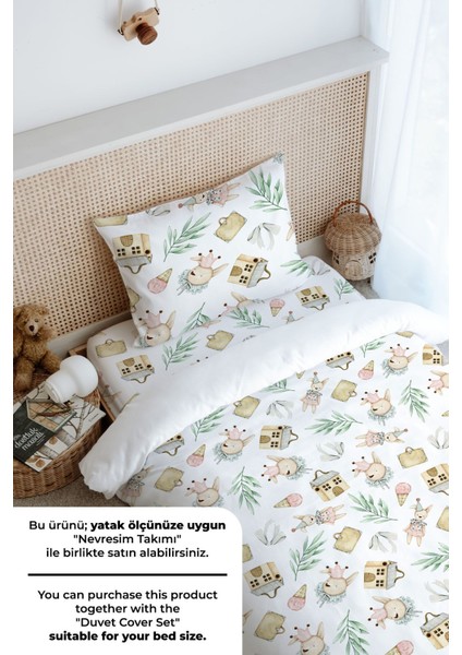 Tek Kişilik Lastikli Çarşaf Seti - Iconic Serisi - Antika Soytarı Oyuncak Ayı fırsatları