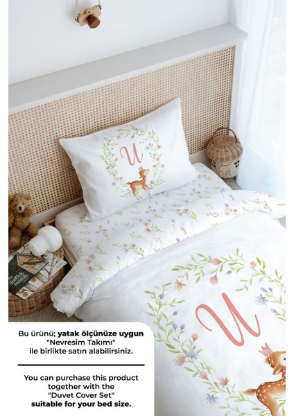 Tek Kişilik Lastikli Çarşaf Seti - Little Deer Series - U Harfi modelleri