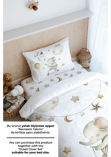 Tek Kişilik Lastikli Çarşaf Seti - Iconic Serisi - Filin Düşleri fırsatları