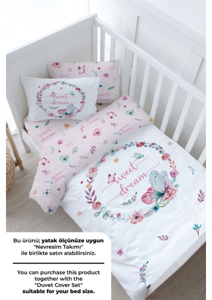 Bebek Boy Lastikli Çarşaf Seti - For Baby Serisi - Kelebekli Çember modelleri